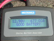 ボッシュ・シルバー・バッテリー/電圧OK, CCA値89%