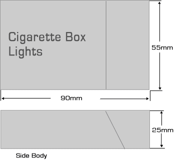 Cigarette Box - Real Size